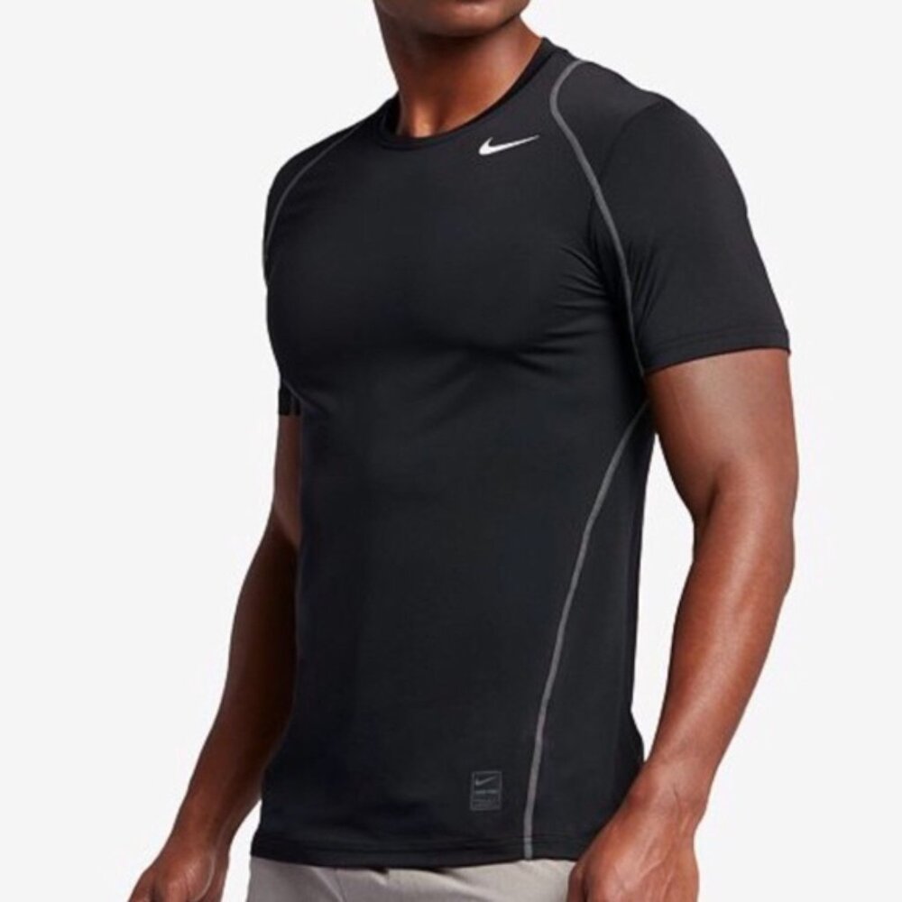 Nike Pro Cool Fitted Dri-Fit Shirt Black Men's M